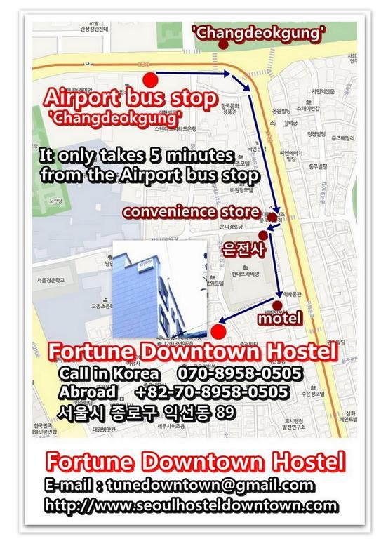 Fortune Hostel Jongno Seoul Exterior photo